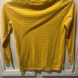 Cat & Jack Yellow and Gray Striped Shirt